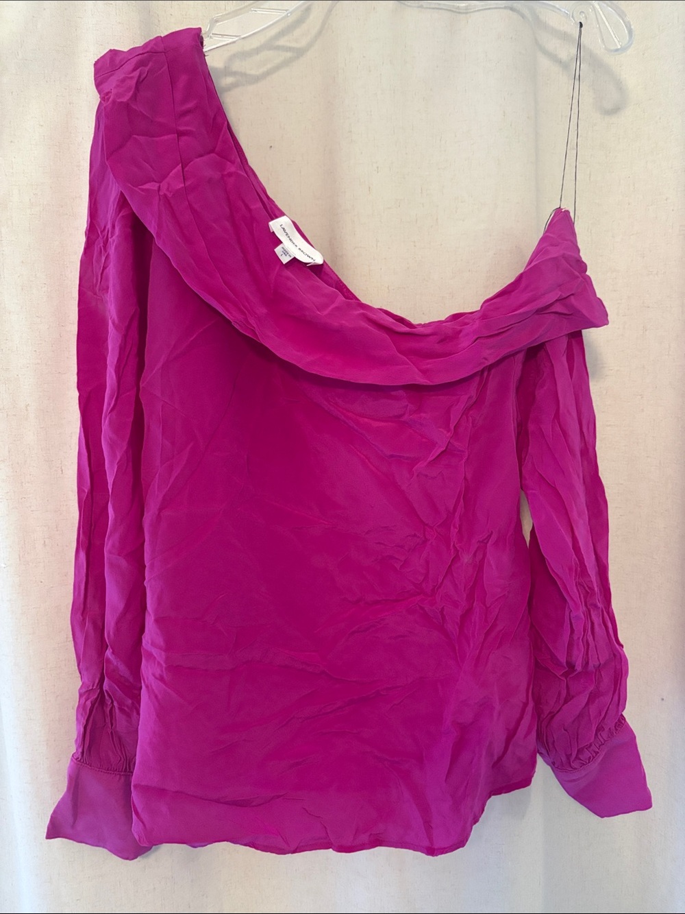 Women's Off-Shoulder Blouse in Fuchsia